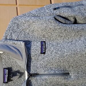 Patagonia halfzip pullover womens large gray warm